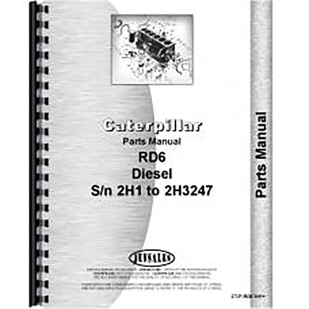 Aftermarket Fits Caterpillar RD6 Crawler Parts Manual (New) RAP69769